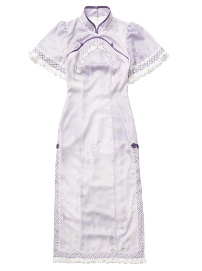 中国パープルニュードリームショールスーツライラック