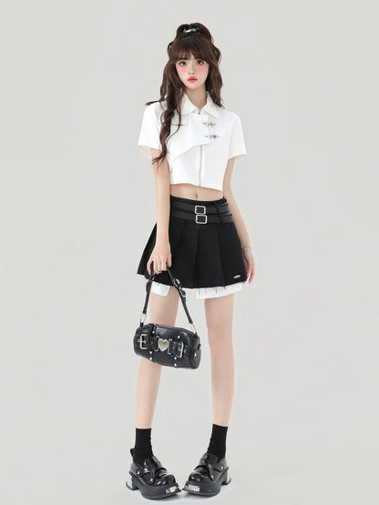 ショートアメリカンスタイルメタルトップカレッジボタン