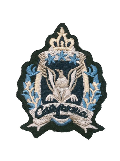 ドレス レトロ バッジ スーツ マジック + ストライプ + プリーツ ネクタイ + ネイビー シャツ カラー アカデミー