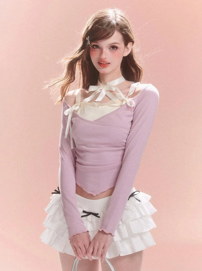 Schleife Top Design Taille Süß