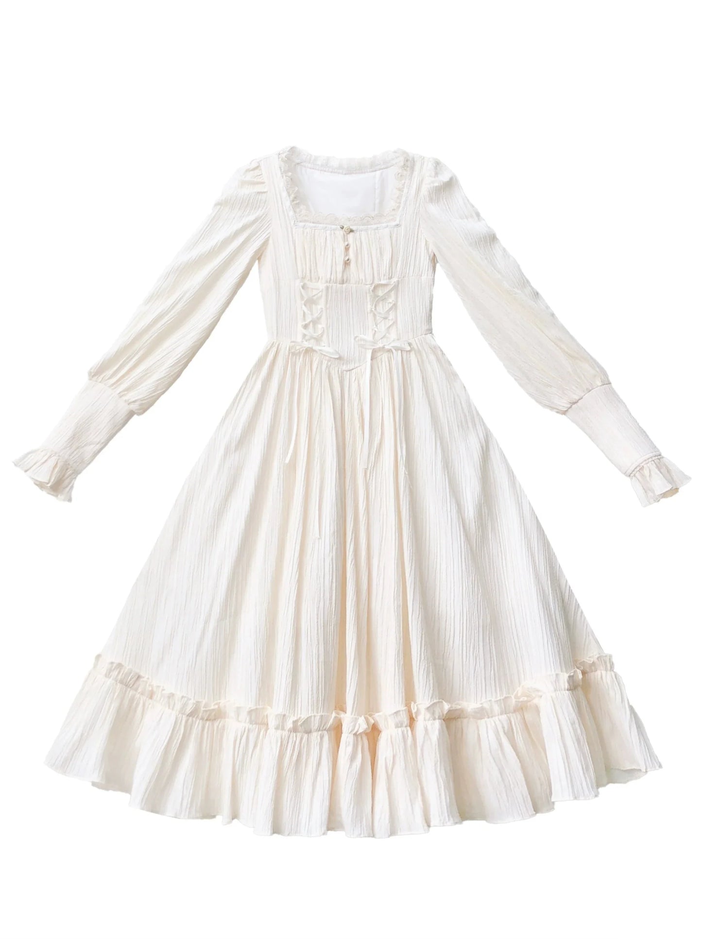 オイルネックスクエアフラワー+ペイントフレンチビスチェドレス