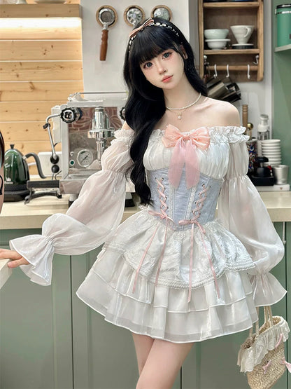 Chiffon Sweet Fairy Dress Corset