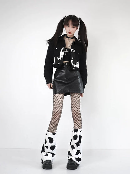 ショートカウジャケット デニムモード