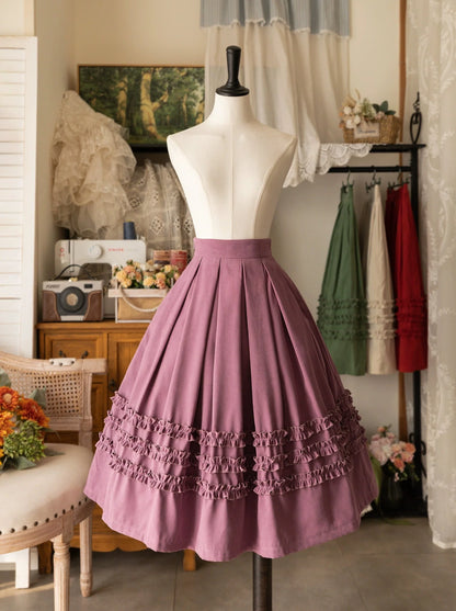 キノコレトロ裾スカートロリータ