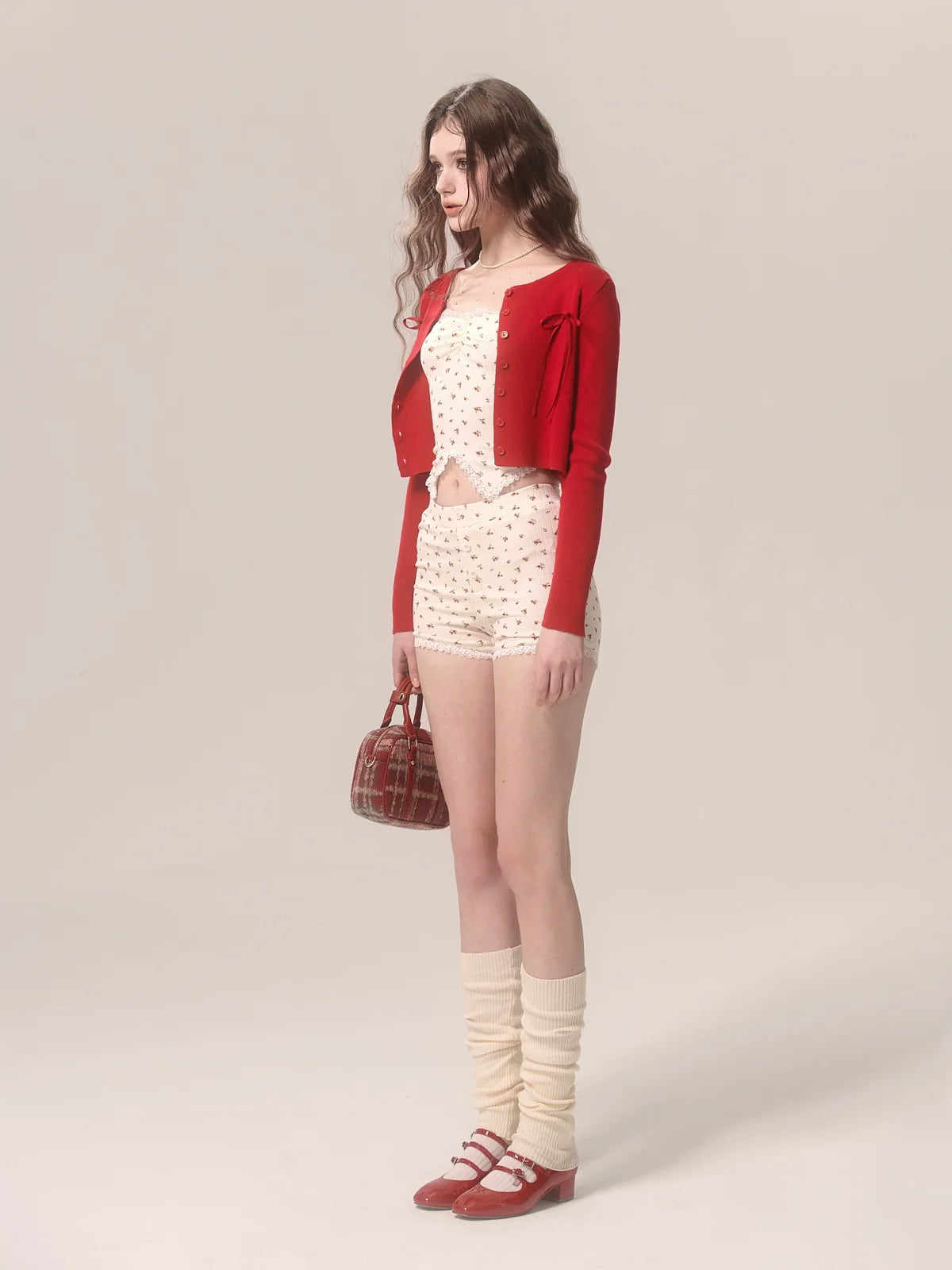 Cake Lace Strapstop Erdbeer-Karo Neckholder