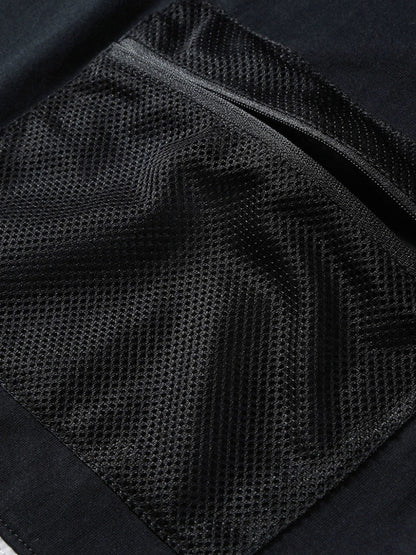 Top Mesh American Mode Summer Loose Logo