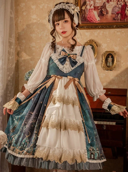 Retro Lolita Dress Midnight