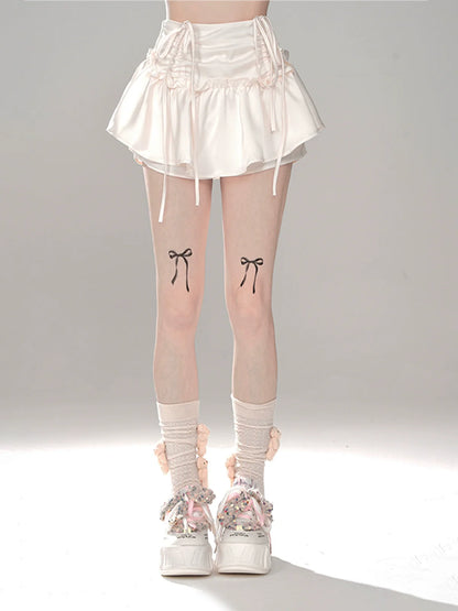 サンセットスカート ピンク スワン ホワイト