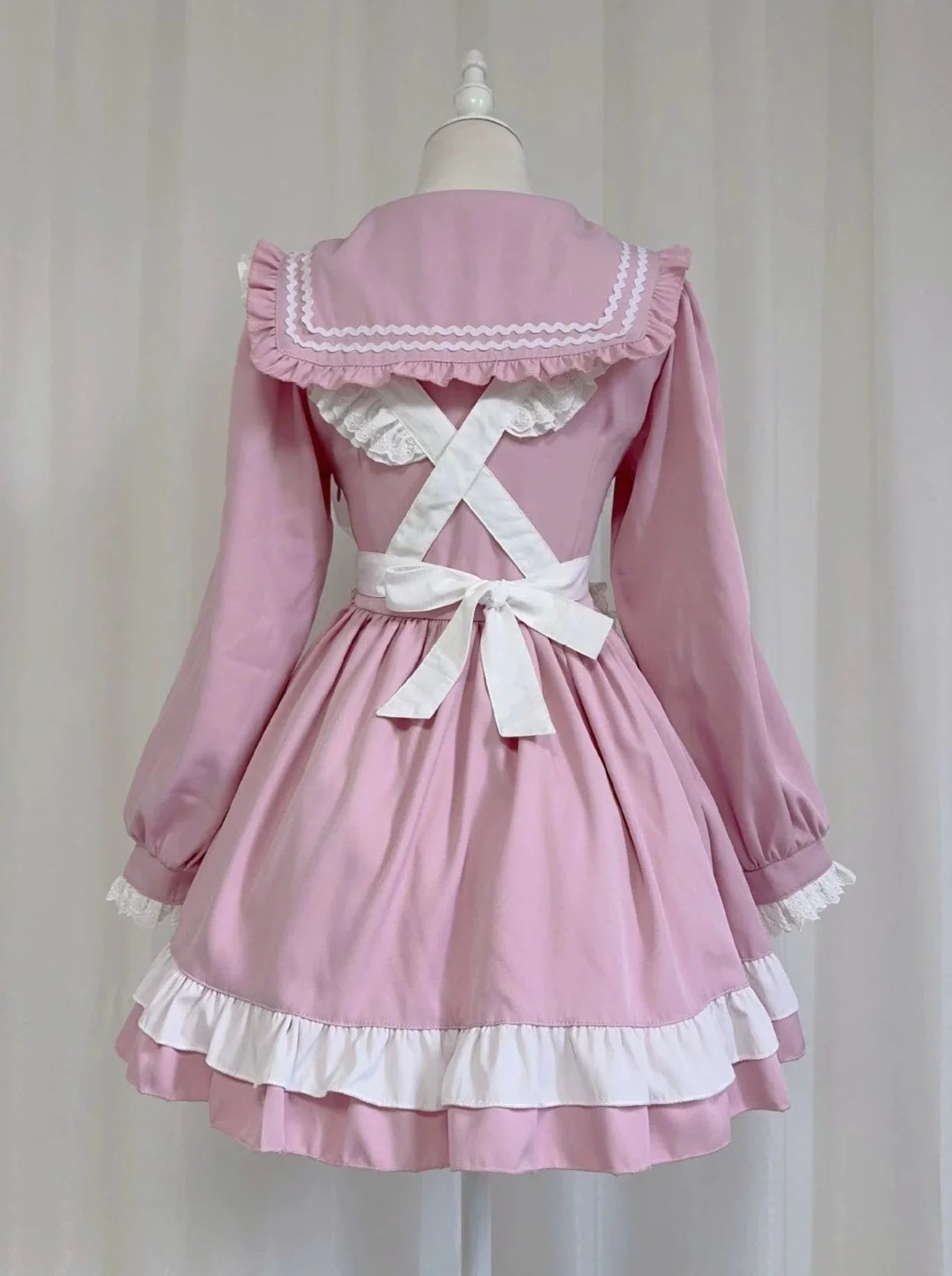 スイートセーラースタイルのカレッジロリータメイドドレス