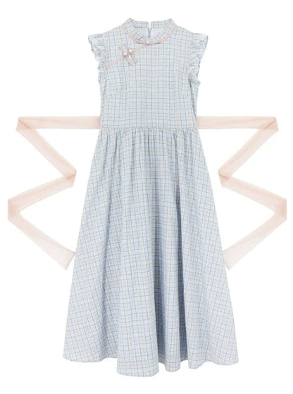 China Blue Color Dress Ice