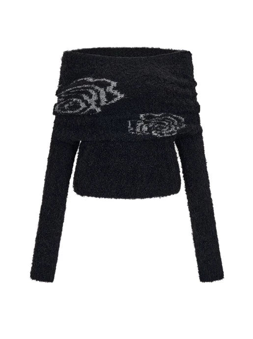 Mode Off-the-Shoulder Rose Top