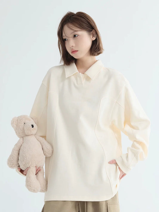 Loose Tops Casual Polo