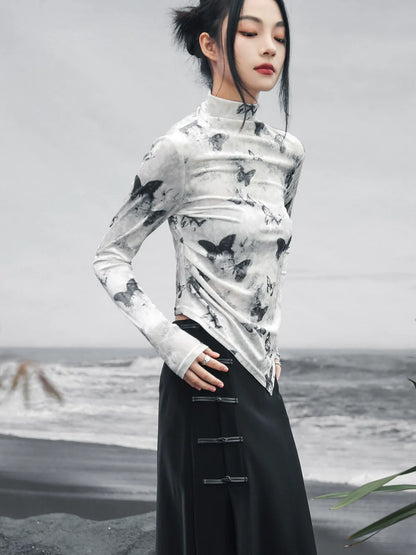 Asymmetrisches, schmales Butterfly-Top