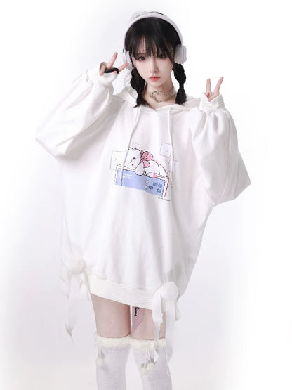 Plus Bell Bed Pink White Ball Ribbon Parker