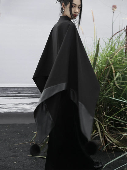 Cloak Loose Mode Ball Short China Fur