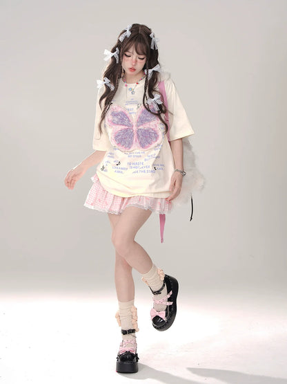 T-Shirt Phantom Butterfly Loose