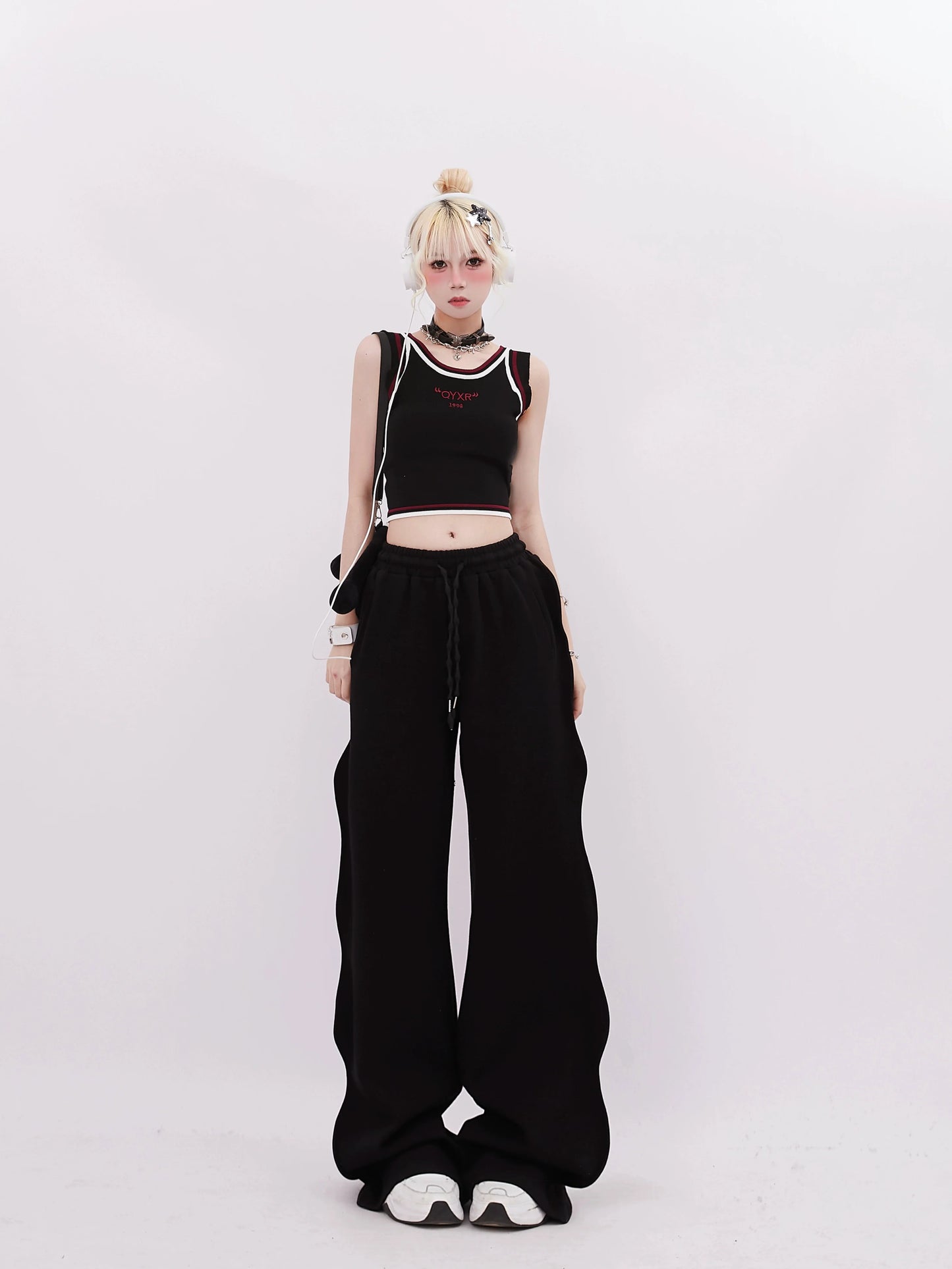 Pants Mode Casual Wide Dark