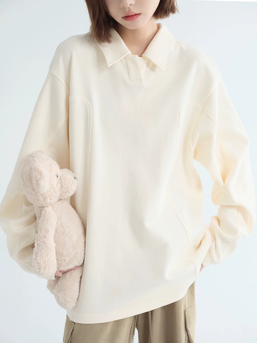 Loose Tops Casual Polo