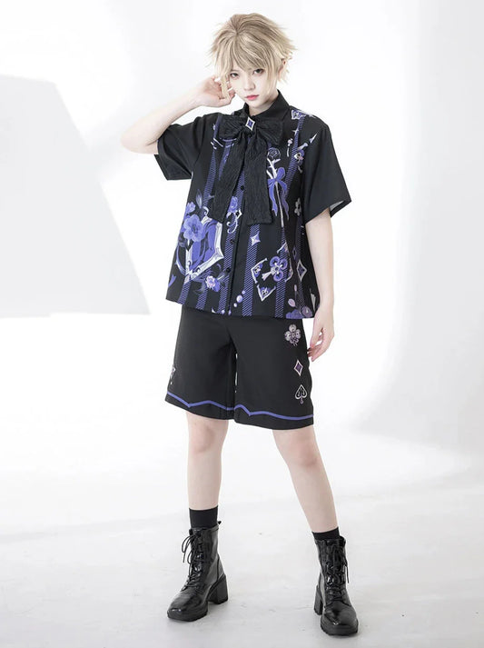 プリントプリンスショーツ + ハンサムルーズシャツ