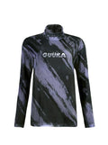 Slim Skin Mode Sheer Top Neck High Mesh