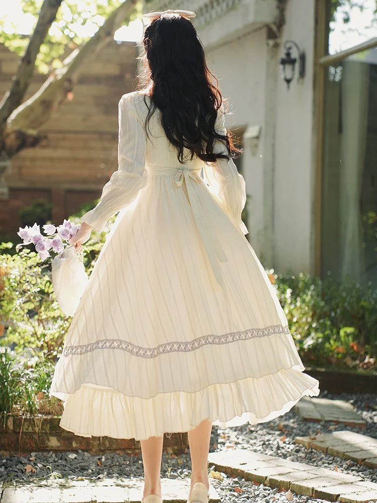 ドールフラワー ピュアロングホワイトドレス