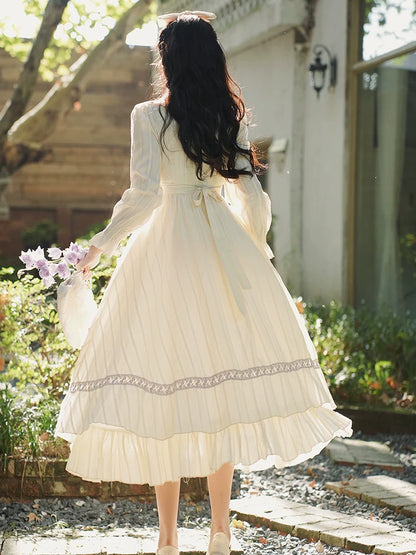 ドールフラワー ピュアロングホワイトドレス