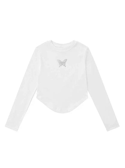 Metall One Butterfly Point Top Kurz Klein