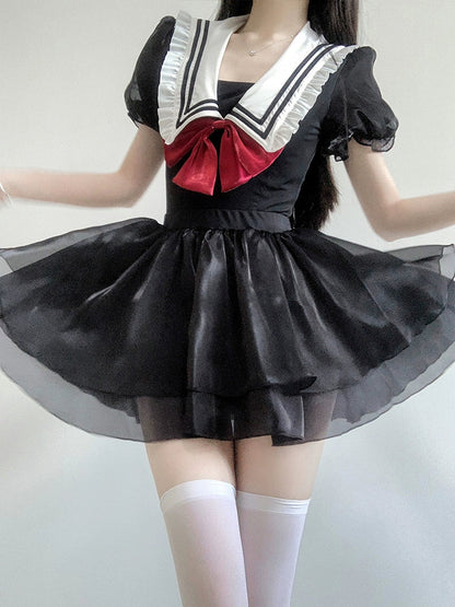 Swimsuit Sheer Girl Summer Dark