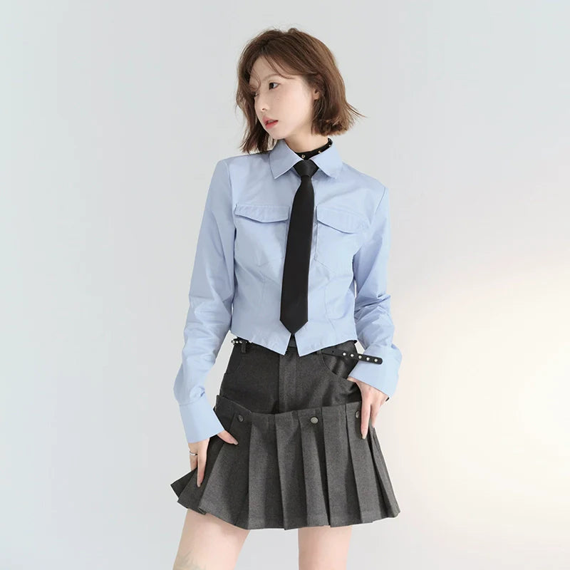 フィットシャツ スリムショート