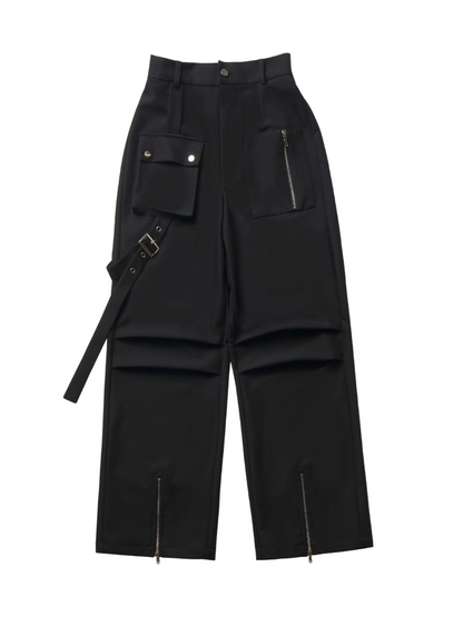 Escape Plan Red Black Work Neck Halter Jacket