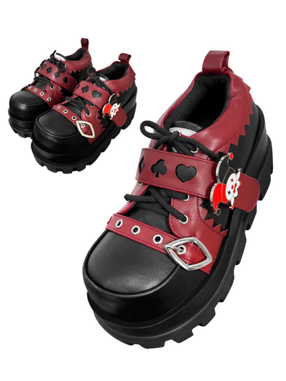 Poker Punk Plateauschuhe Clown