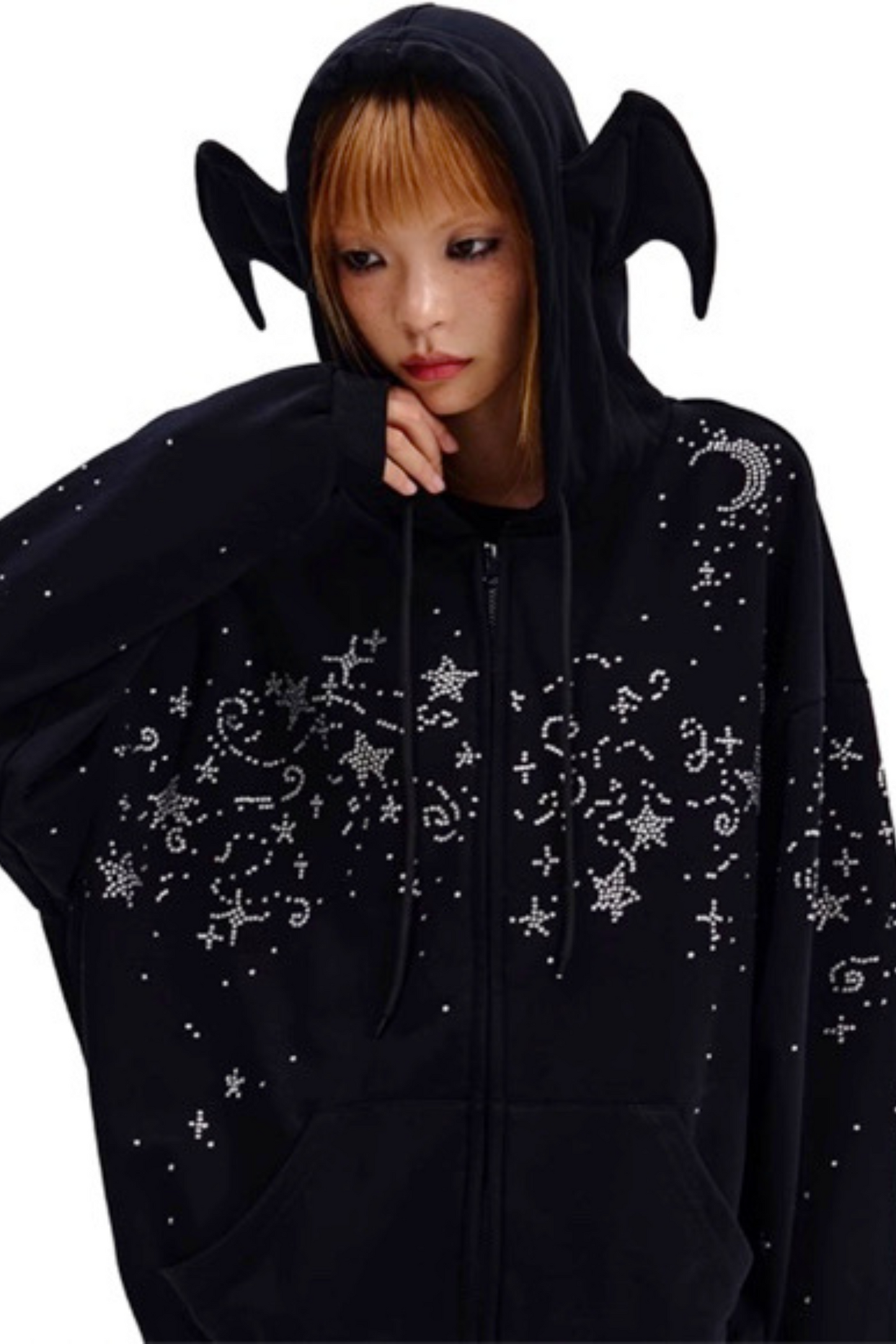 Kapuzenpullover Sternensweatshirt Diamant