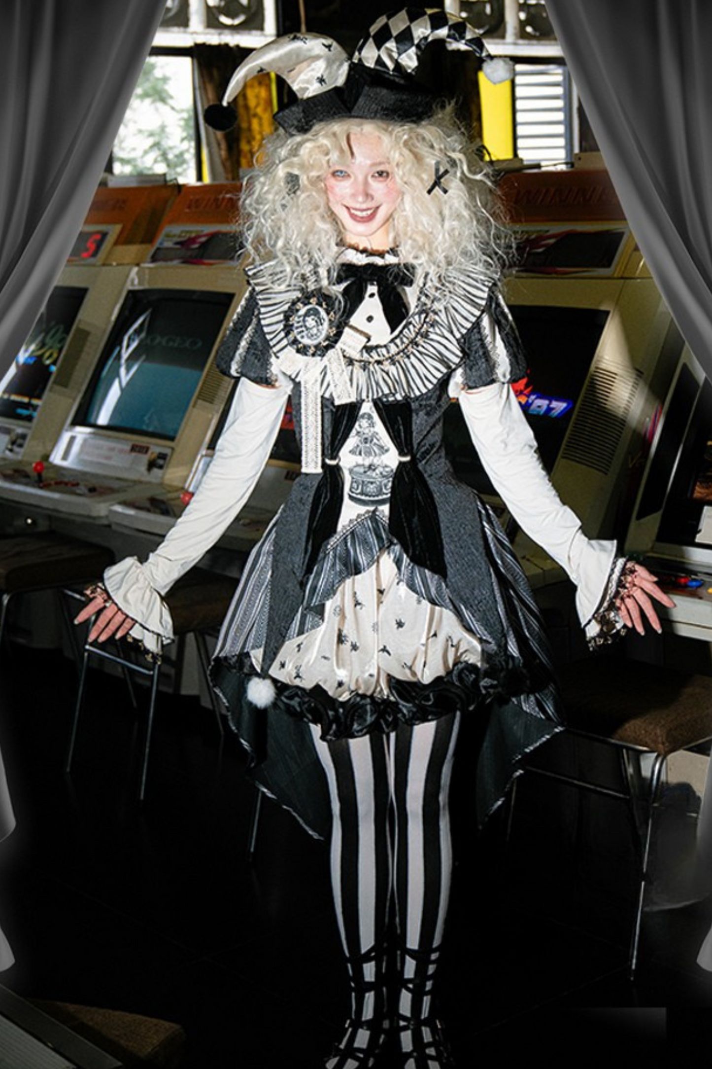 Weird Circus Lolita Set Pierrot Dark