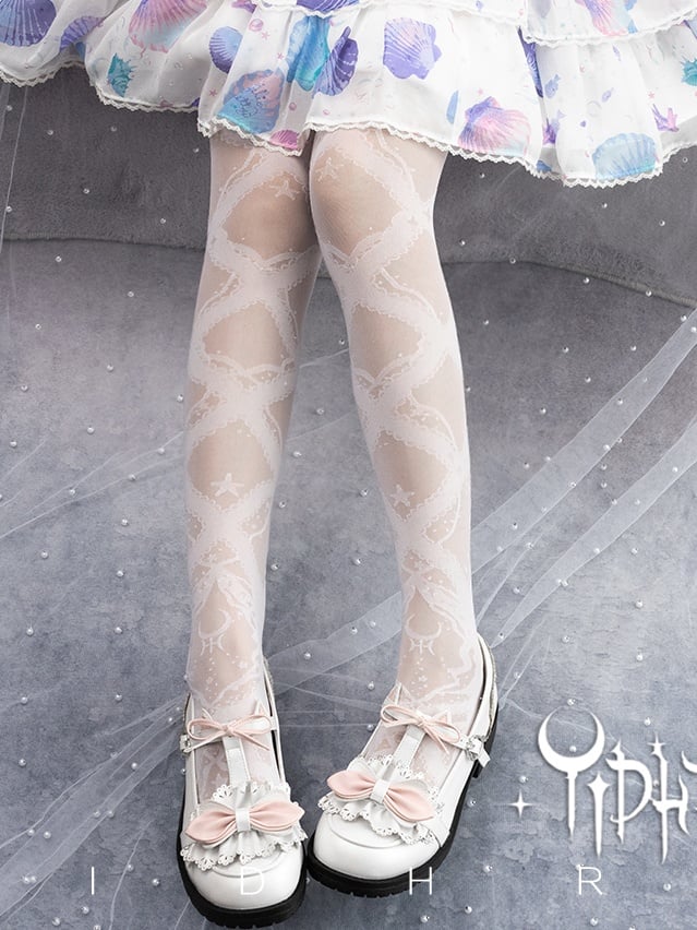 Seestern- und Kies-Sommer-Lolita-Strumpfhose