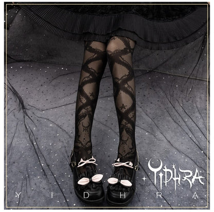 ヒトデと砂利のサマーロリータタイツ