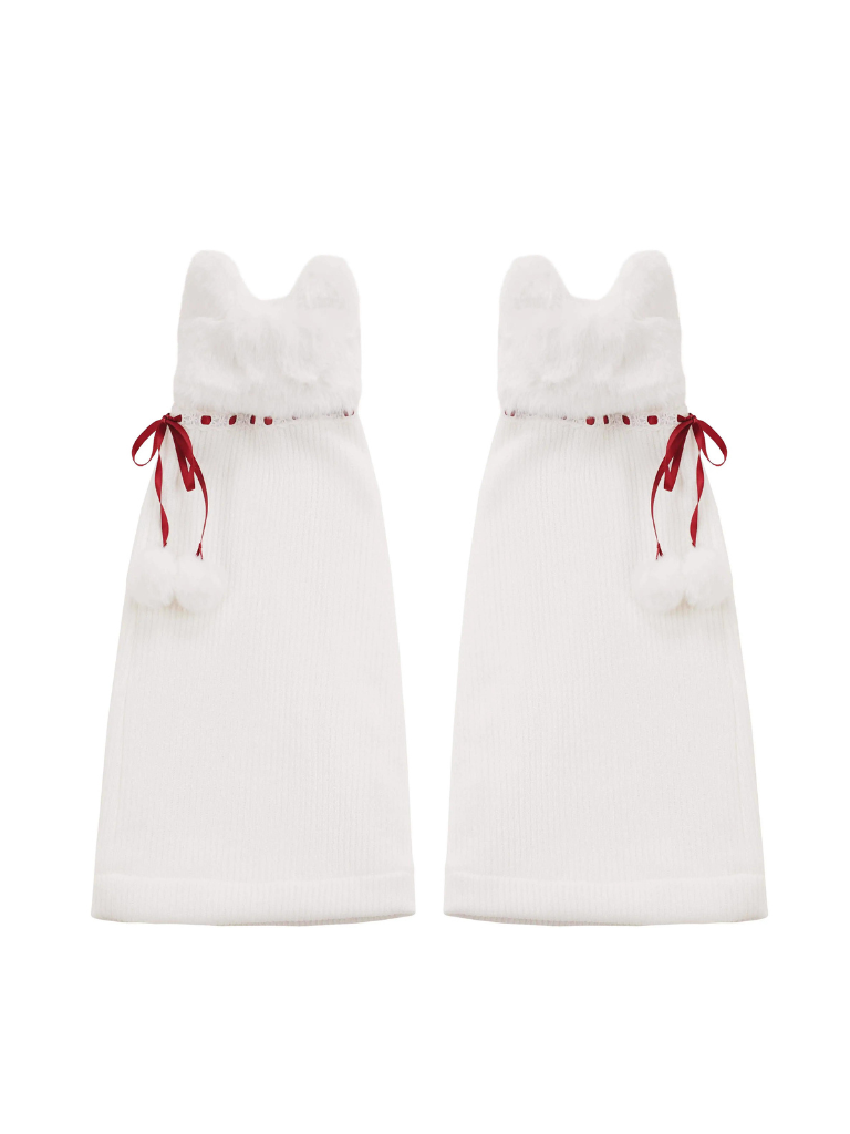 Nyar Story Court Mantoner Leg Warmer + Off -Shoulder Dress