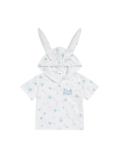 Rabbit and T-shirt Foodie with Star Ears Cropped