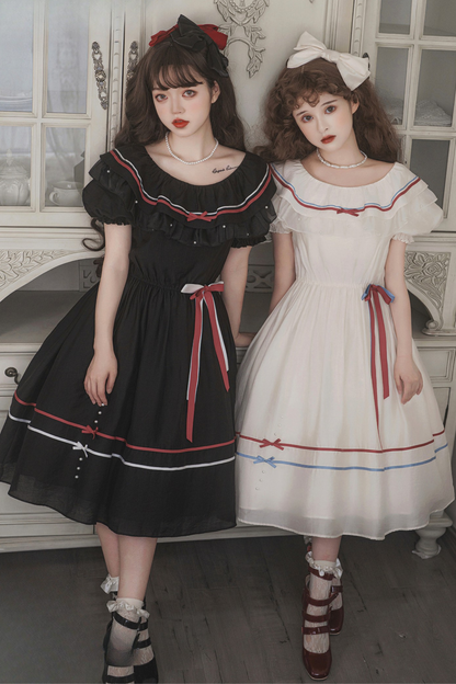 Lolita Dress Flared Volume Little