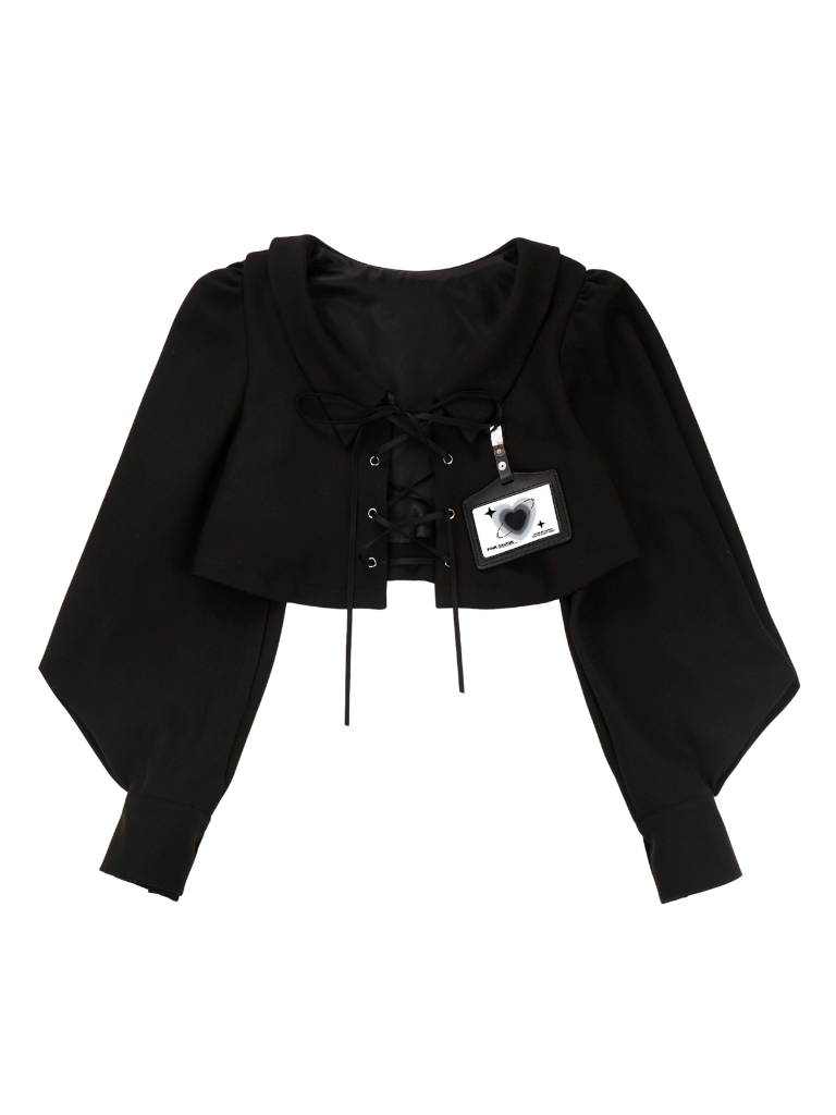 Blau-schwarz gestreifter Collegeanzug