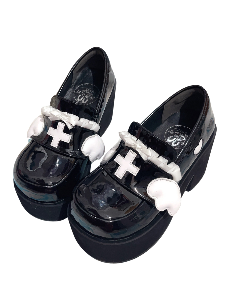 Kaikai Shoes Angel Lace Platform Medical