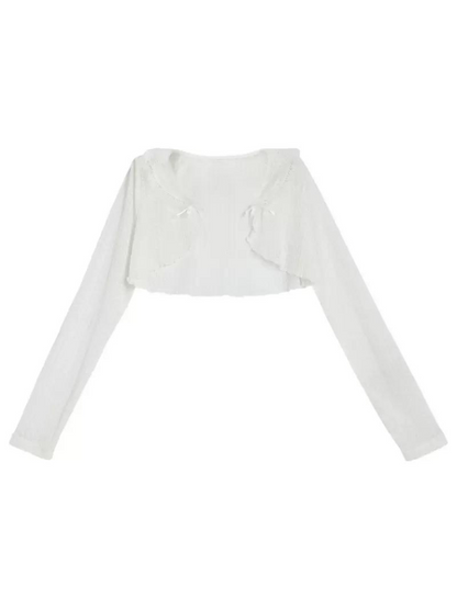 チュチュレースの妖精プリンセスジャケット、ショートキャミソール、テイルフローラルスカート