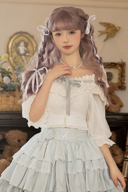 スカートトップ 甘くてかわいい デイリードール + ロリータ