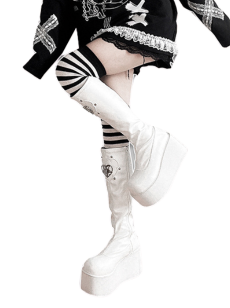 Sauron's Boots Eye Punk Round Platform Toe