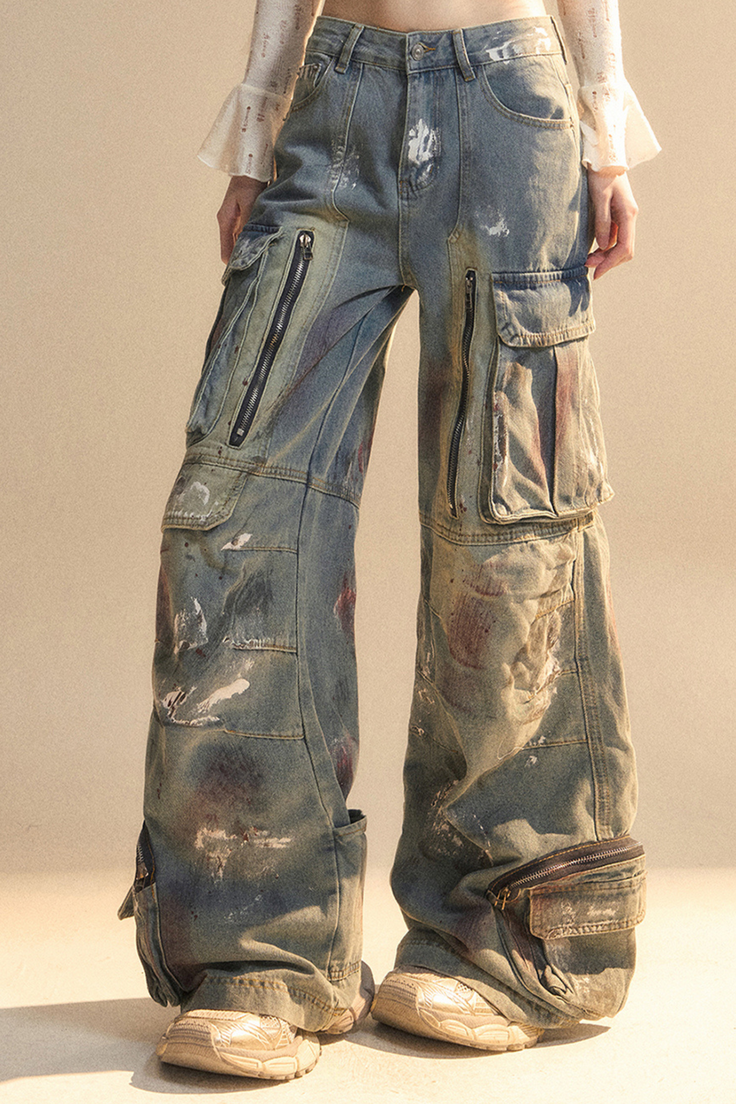 Pants Breeze Leg Jeans Wide