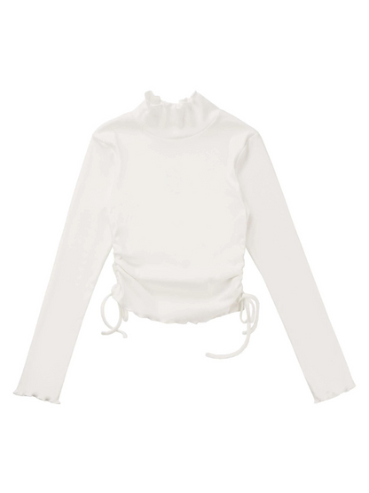 Frische grüne Silberfuchs-Lederjacke mit Glocken-Bet-Oberteil und Rock