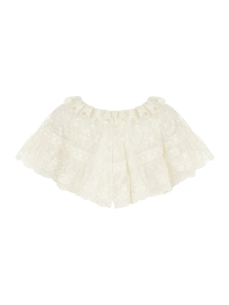 Top Rock Schürze Schal China Romantische Band Spitze Stickerei