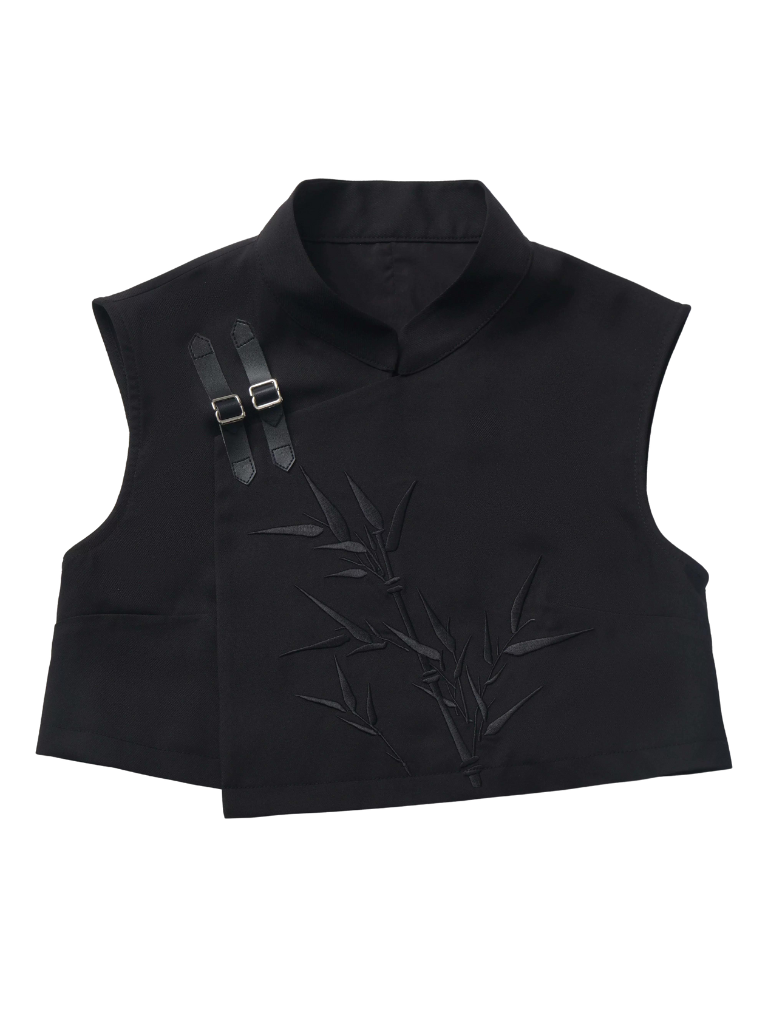 Design Print New Bamboo Schwarz Anzug China Weiß