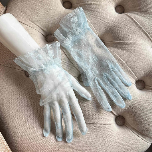 Sweet Gloves Solid-Tone Lace Pastel Lolita