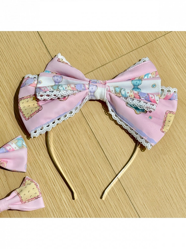 Lace-Trimmed Bow Headpiece in Three Shades - Sweet Dream Shop
