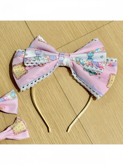 Lace-Trimmed Bow Headpiece in Three Shades - Sweet Dream Shop